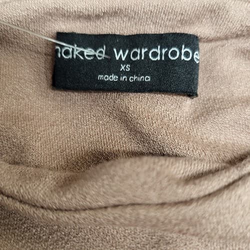 Naked Wardrobe Womens Midi Dress Coco XS Long Sleeves Clubwear Sexy Curves Comfy - Thumbnail 4