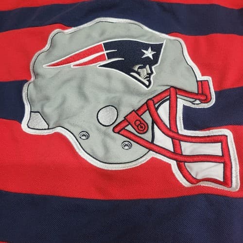 New England Patriots Boys Shirt Red Blue S Hoodie Rugby Logo Cotton Blend - Thumbnail 7