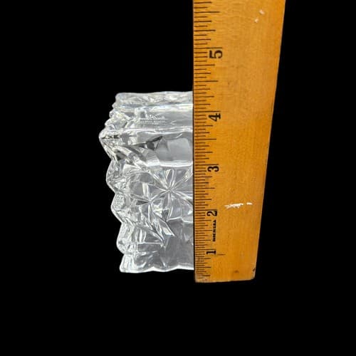 Vintage Rosenthal Small Studio-Line Crystal Paper Bag Glass Vase Germany Signed - Thumbnail 8