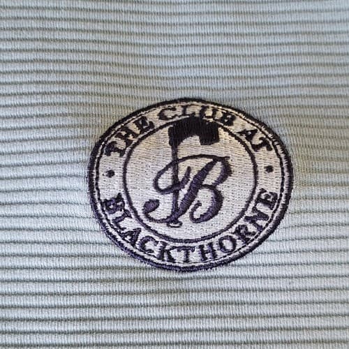Tehama Club at Blackthorn Mens Golf Shirt Sage Blue L Polyester Hang'em Dry - Thumbnail 2