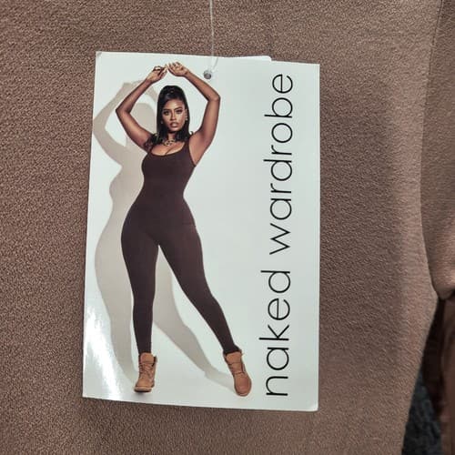 Naked Wardrobe Womens Midi Dress Coco XS Long Sleeves Clubwear Sexy Curves Comfy - Thumbnail 5