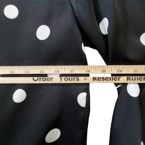 Bar III Women Blouse Top Black S Cropped White Polka Dots Bell Sleeves Front Tie - Thumbnail 9