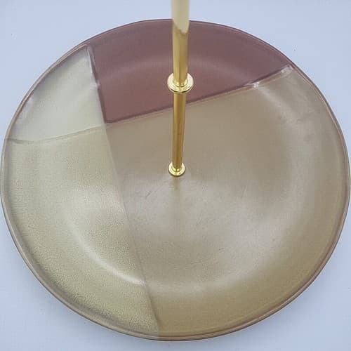 Sango Gold Dust Sienna 5039 Stoneware Tidbit Tray Geometric Earth Tones Fall - Thumbnail 7