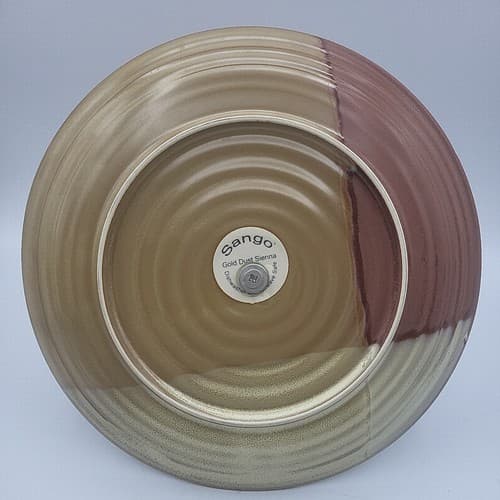 Sango Gold Dust Sienna 5039 Stoneware Tidbit Tray Geometric Earth Tones Fall - Thumbnail 4