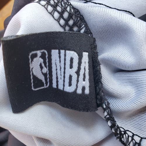NBA Mens Camo Shirt Black Gray Colorway Official Basketball Long Sleeve Tee Logo - Thumbnail 5