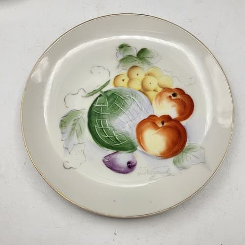 Vintage Japanese Handpainted Plates Set Decorative 6in Signed Classic Scenes - Thumbnail 3