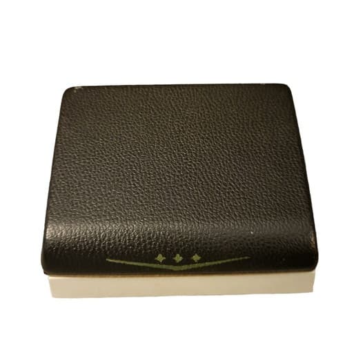 Vintage Mens Anson Cufflink Tie Clip Set Genuine Alligator w/Original Box 1950s - Thumbnail 5