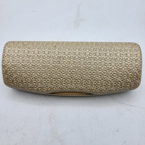 Helium Paris Eyeglasses Hard Case Gold Textured Clamshell Eye Sunglasses Glasses - Thumbnail 2