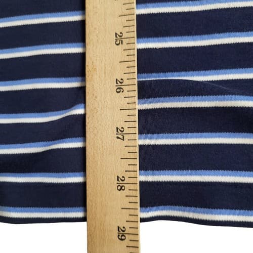 POLO Ralph Lauren Mens Shirt Blue Stripe XXL Cotton Small White Pony - Thumbnail 10