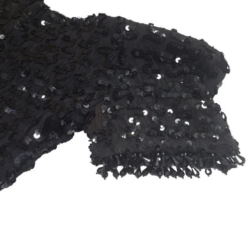Little Black Dress Full Sequins Short Off Shoulder S Party Wedding Glamour Sexy - Thumbnail 5