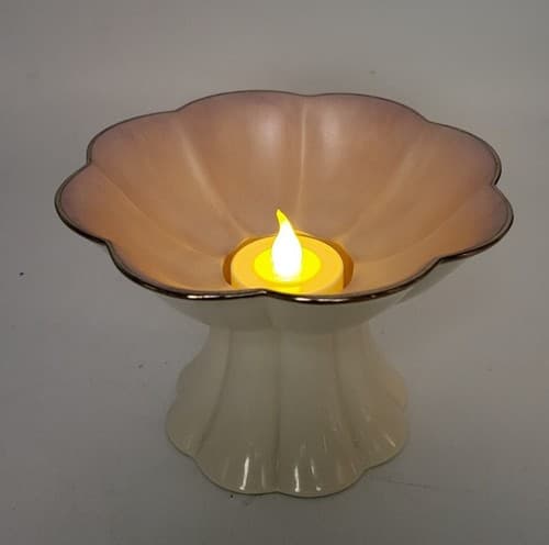 Lenox Votive Candle Holder Light of Hope Pearl Pink Breast Cancer Awareness NWT - Thumbnail 2