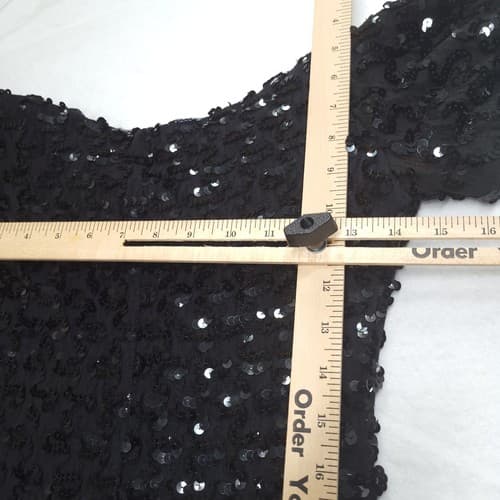 Little Black Dress Full Sequins Short Off Shoulder S Party Wedding Glamour Sexy - Thumbnail 12