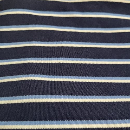 POLO Ralph Lauren Mens Shirt Blue Stripe XXL Cotton Small White Pony - Thumbnail 6