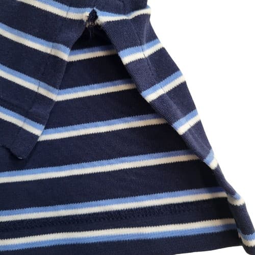 POLO Ralph Lauren Mens Shirt Blue Stripe XXL Cotton Small White Pony - Thumbnail 7