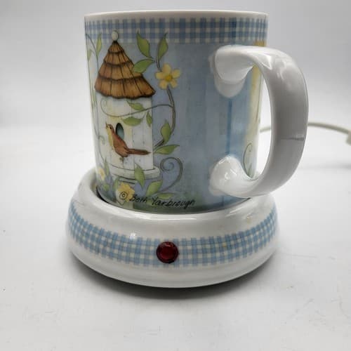 Beth Yarbrough Mug & Warmer The Lord is My Strength and Song Spring Blue Check - Thumbnail 2