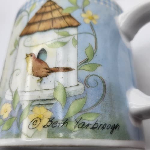 Beth Yarbrough Mug & Warmer The Lord is My Strength and Song Spring Blue Check - Thumbnail 9