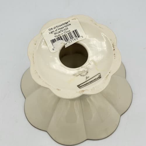 Lenox Votive Candle Holder Light of Hope Pearl Pink Breast Cancer Awareness NWT - Thumbnail 8
