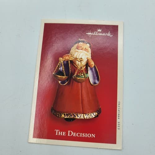 Hallmark Keepsake Ornament 2003 THE DECISION Santa Weighing Coal or Present NEW - Thumbnail 5