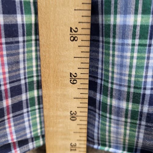 Ralph Lauren Mens Shirt Blue Green Check XL Cotton Classic Green Little Pony - Thumbnail 13