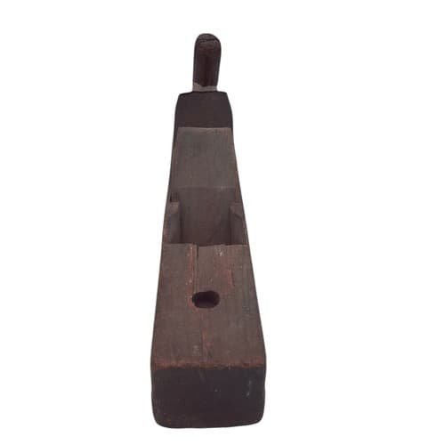Antique Large Hand Made Wood Block Planer 16 Inch Primitive Solid - Thumbnail 4