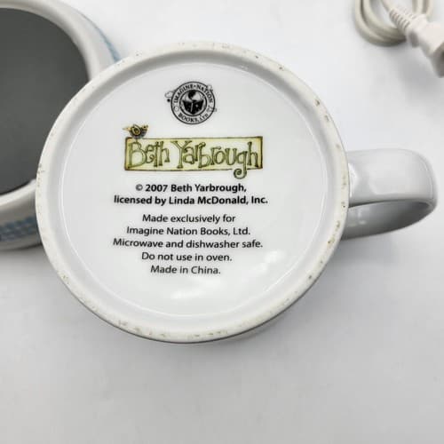 Beth Yarbrough Mug & Warmer The Lord is My Strength and Song Spring Blue Check - Thumbnail 6