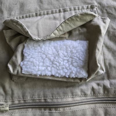 CRYSTAL RIVER Mens Fishing Vest 2XL Deluxe Khaki 27 Pockets Zippers Fly Cotton - Thumbnail 4