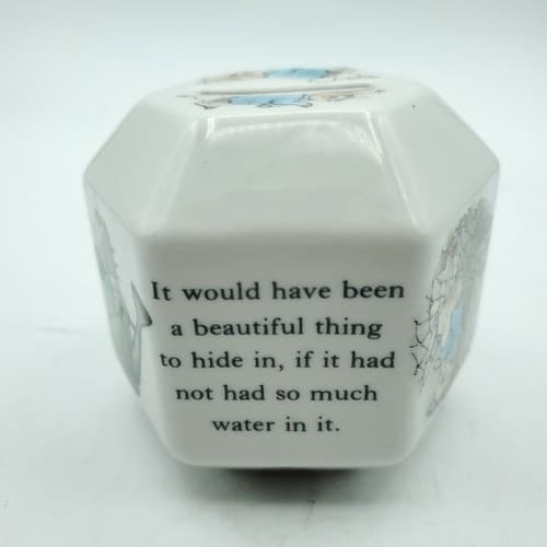Wedgwood Peter Rabbit Coin Bank Hexagonal Beatrix Potter Vintage 1991 Baby Gift - Thumbnail 11