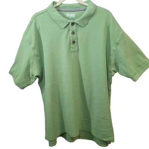 Duluth Trading Co Mens Shirt Polo Light Green XL Cotton Activewear Comfortable - Image 1