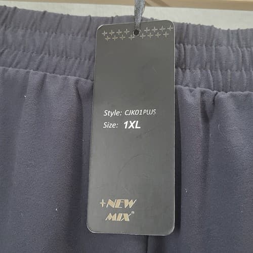 New Mix Womens Pants Black 1XL Joggers Running Pockets Elastic Waist New - Thumbnail 6