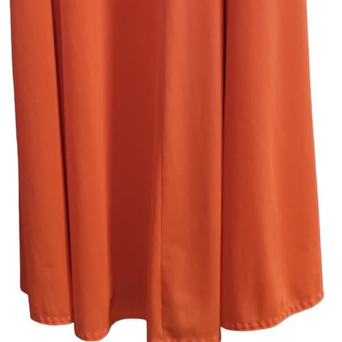 Flair Lingerie Gown M Coral Low Back Slit Front Slip Nylon Union Made Vtg 60s - Thumbnail 7
