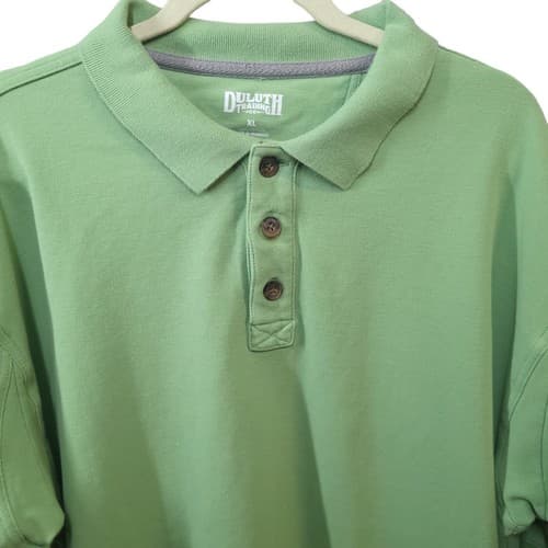 Duluth Trading Co Mens Shirt Polo Light Green XL Cotton Activewear Comfortable - Thumbnail 2