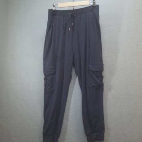 New Mix Womens Pants Black 1XL Joggers Running Pockets Elastic Waist New - Image 1