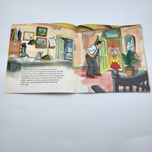 Golden Book Who Framed Roger Rabbit Paperbock 1988 Vintage Colorful Graphics - Thumbnail 8
