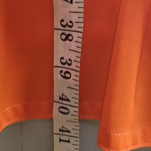 Flair Lingerie Gown M Coral Low Back Slit Front Slip Nylon Union Made Vtg 60s - Thumbnail 13