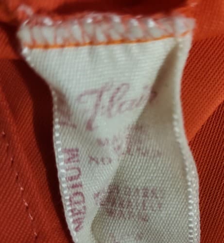 Flair Lingerie Gown M Coral Low Back Slit Front Slip Nylon Union Made Vtg 60s - Thumbnail 11