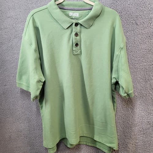 Duluth Trading Co Mens Shirt Polo Light Green XL Cotton Activewear Comfortable - Thumbnail 3