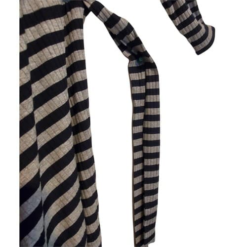Bailey 44 Womens Dress Black Gray S Rayon Spandex Slimming Comfort Striped - Thumbnail 4