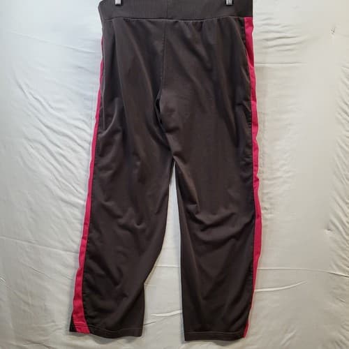 Reebok Womens 2PC Track Suit Brown Pink XL Polyester Jacket & Pants Knit Cuffs - Thumbnail 3