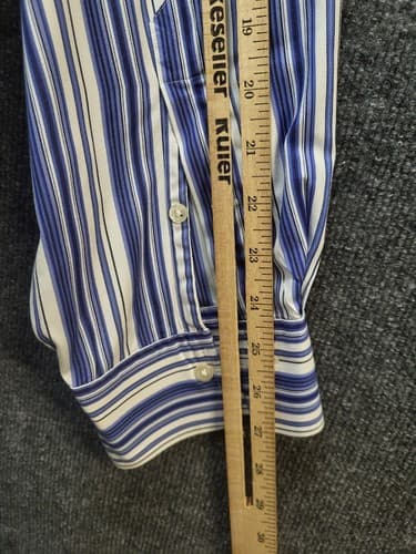 Ralph Lauren Stanton Shirt Blue Multi-Stripe XXL Cotton Classic Fit Little Pony - Thumbnail 10