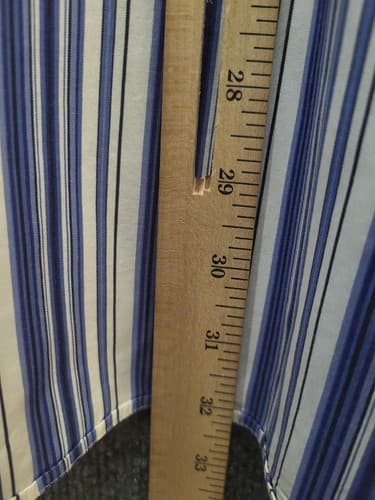 Ralph Lauren Stanton Shirt Blue Multi-Stripe XXL Cotton Classic Fit Little Pony - Thumbnail 9
