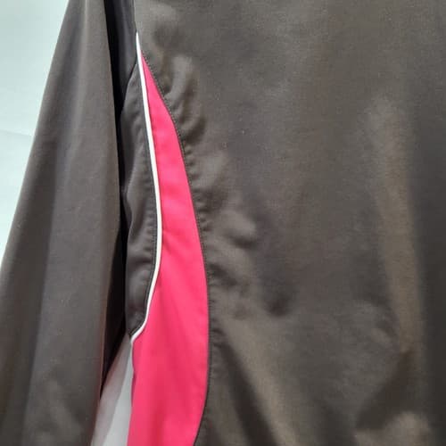 Reebok Womens 2PC Track Suit Brown Pink XL Polyester Jacket & Pants Knit Cuffs - Thumbnail 7