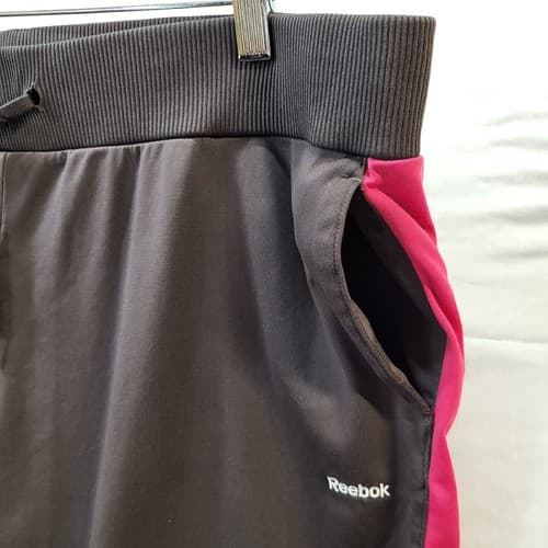 Reebok Womens 2PC Track Suit Brown Pink XL Polyester Jacket & Pants Knit Cuffs - Thumbnail 11