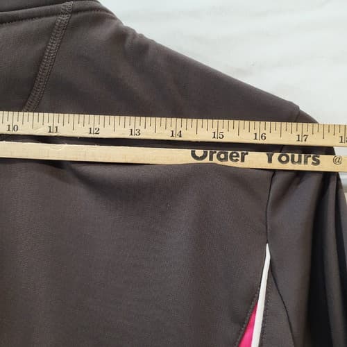 Reebok Womens 2PC Track Suit Brown Pink XL Polyester Jacket & Pants Knit Cuffs - Thumbnail 15