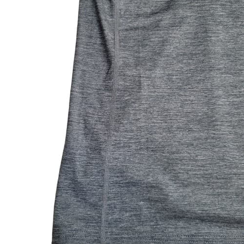 Nike Dri-Fit Womens Fitted Shirt Gray M Polyester White Logo Gym Tee Scoop Neck - Thumbnail 6