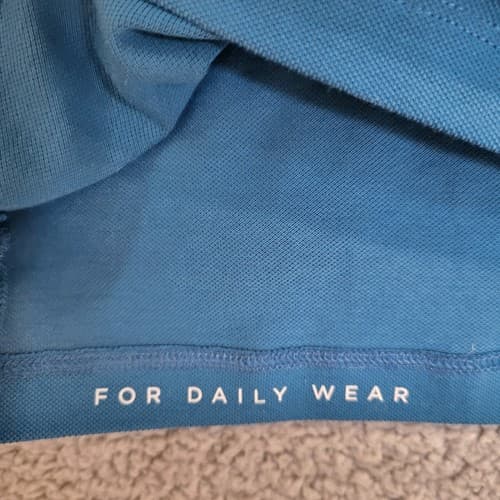 Mack Weldon Mens Golf Shirt Blue XL Supino Cotton Casual Workwear Comfortable - Thumbnail 3