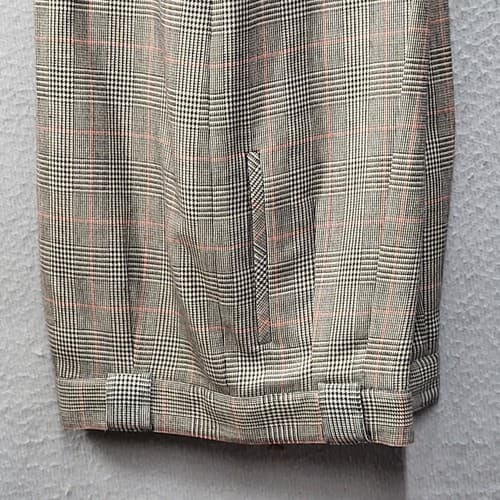 Giorgio Sant’Angelo Womens Pants Trousers 12 Vintage Brown Check Wool Menswear - Thumbnail 8