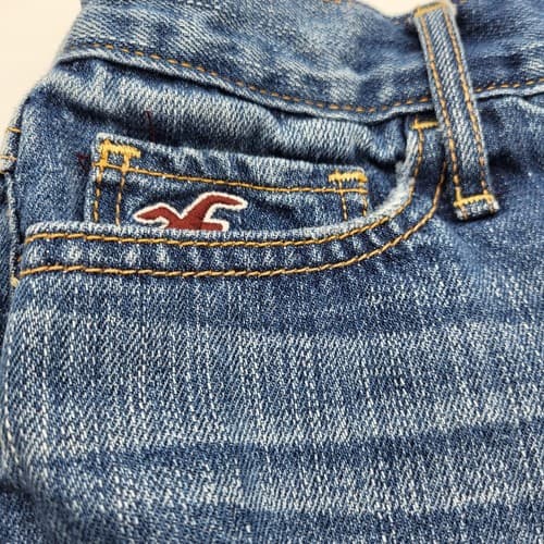 Hollister Womens Juniors Jean Shorts 5 Cotton Distressed Denim Cutoffs - Thumbnail 5