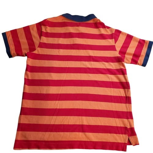 Rocawear Mens Shirt Orange XL Polo Red Navy Stripes Resort Cruise Colorful - Thumbnail 2