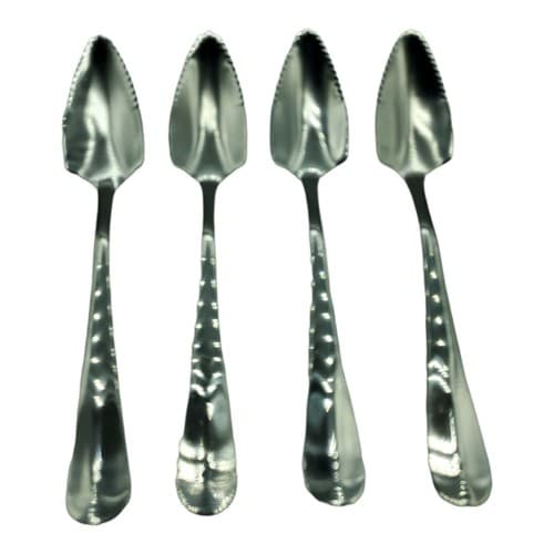Enjoy Grapefruit 4 stainless spoons 6-1/8" China Royal Bristol-like pattern - Thumbnail 5