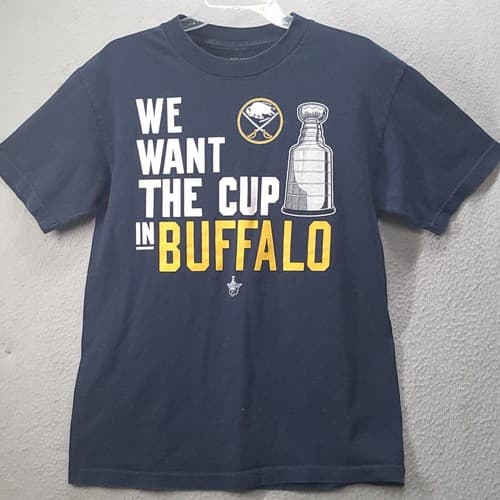 Buffalo Sabres Old Time Hockey NHL Mens Tee Shirt M Cotton Stanley Cup Playoffs - Thumbnail 4